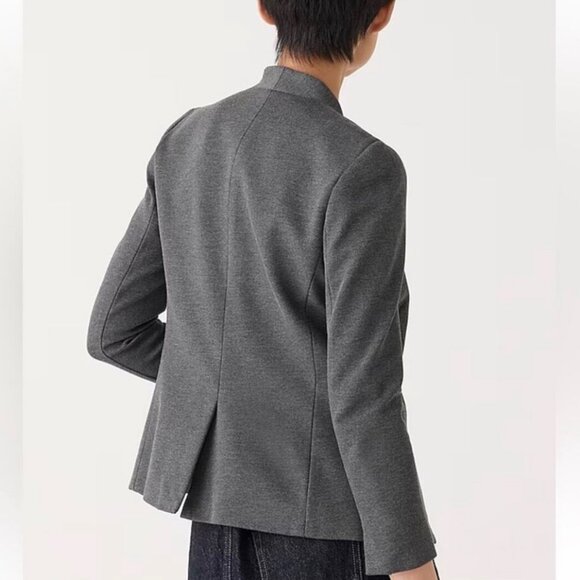 J. Crew Going-Out Blazer in Stretch Twill Career Professional Gray Size 4 - Picture 7 of 11